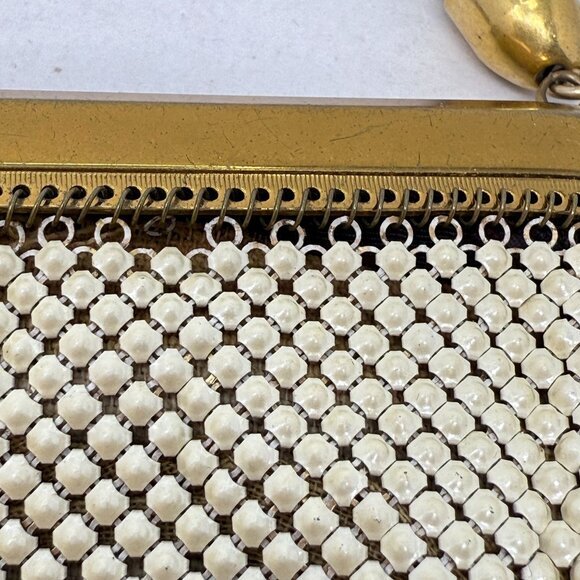 Whiting & Davis Co Mesh Bag USA Made Art Deco Vintage Kiss Lock Top Closure‎ - Picture 5 of 16